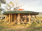 Ranch bathhouse roof construction - 