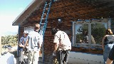 Colorado College Volunteers Refinishing the Spruce House 2016 - Mark Jacobi