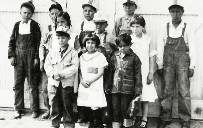 Orient Children Dressed as Miners for a Play-1928