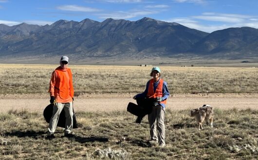Even Board Member Tricia's dog, Chloe, helped out! Photo: Bill Moench